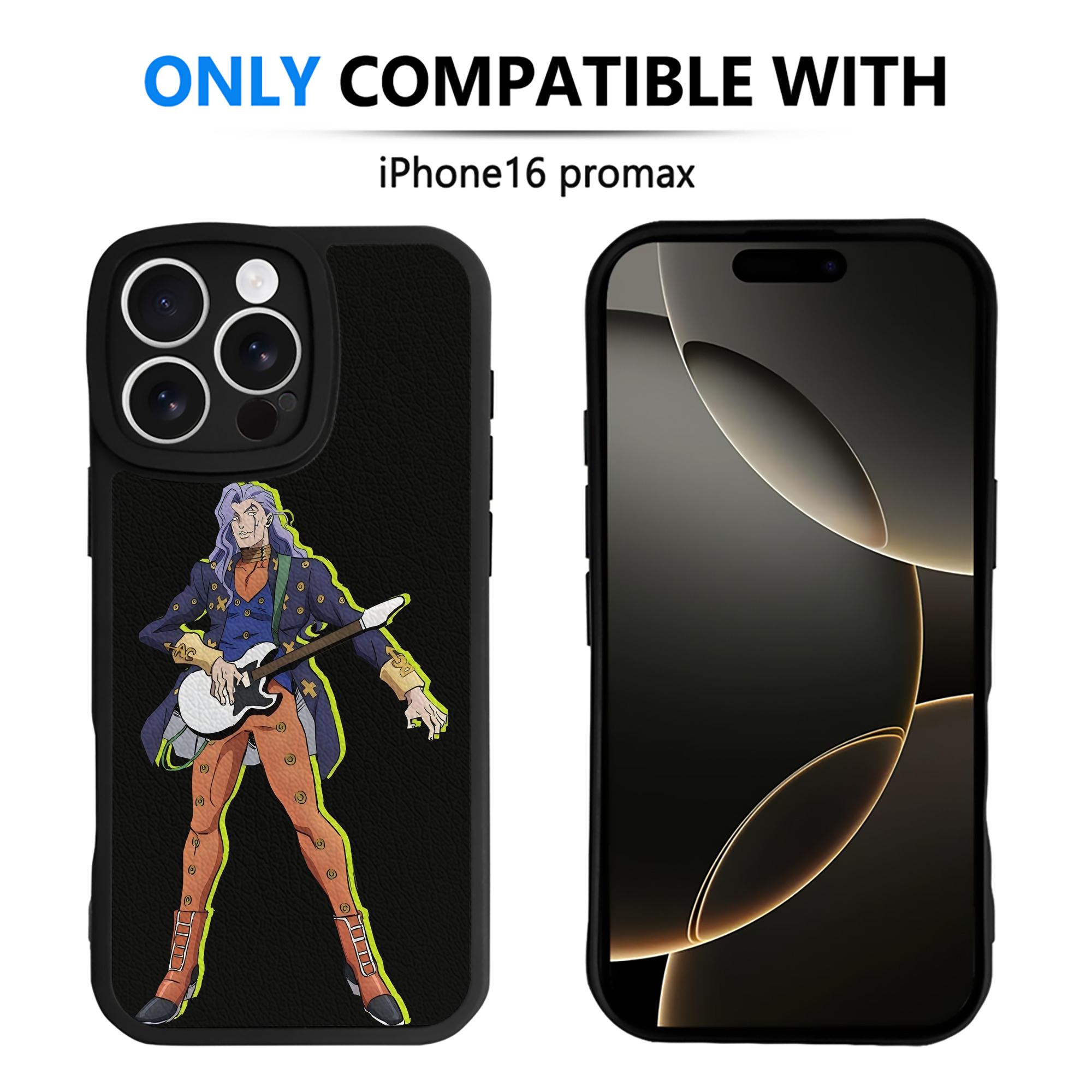 （画像用） ジョジョの奇妙な冒険 おといし あきら JoJo's Bizarre Adventure Akira Otoishi 【iPhone 16シリーズ対応】シリコンスマホケース（レザー調） 材質：シリコン